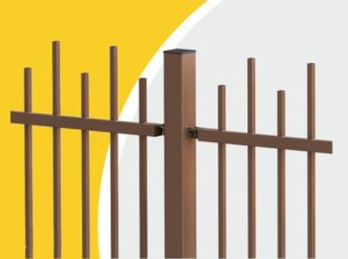 Простой забор из профильной трубы в МСК