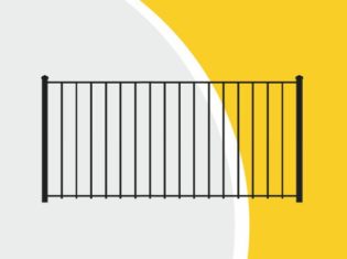 Металлическое ограждение из прутков в Москве