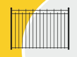 Металлическое ограждение из профильной трубы в МСК