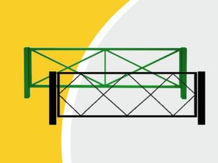 Ограждение газонное из металлической профильной трубы в МСК