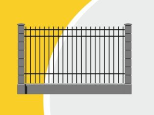 Секция ограждения из профильной трубы в МСК