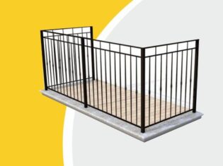 Балконное ограждение из профильной трубы в МСК