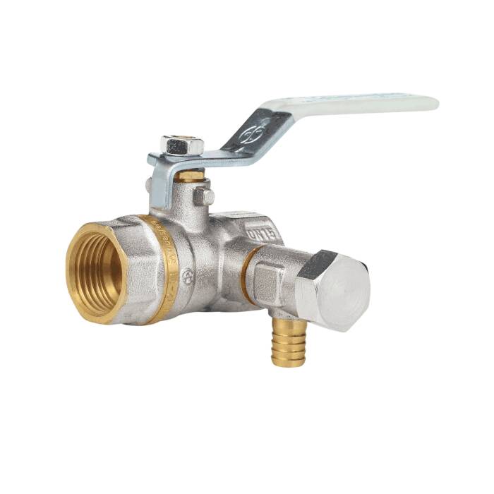 Кран шар лат спуск 1112 нк Ду15 Ру40 м/м полн рыч Aquasfera Standard 1112-01