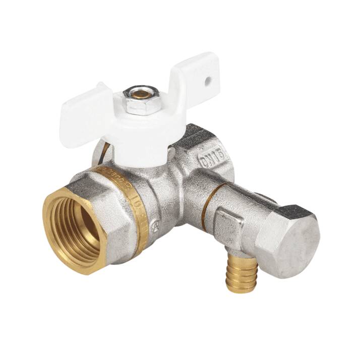 Кран шар лат спуск 1113 нк Ду15 Ру40 м/м полн баб Aquasfera Standard 1113-01