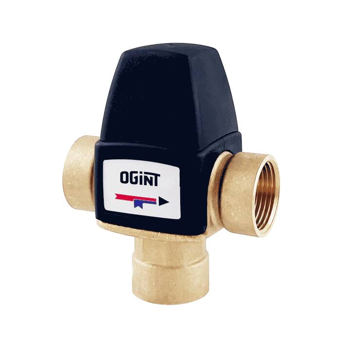 Клапан смес т/стат лат Ду20 Ру10 м/м Kvs2.12 30-65C Ogint