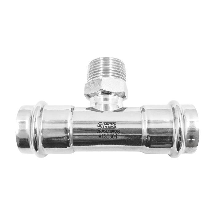 Тройник нерж AISI304 Дн15х1/2″х15 пресс/НР FS133 SantechSystems
