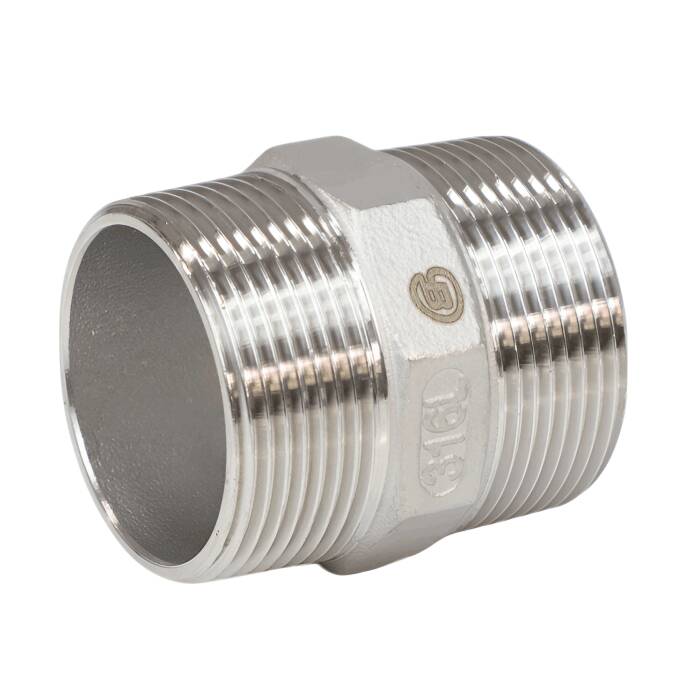 Ниппель нерж SS304 Ду15 (1/2″) НР Benarmo