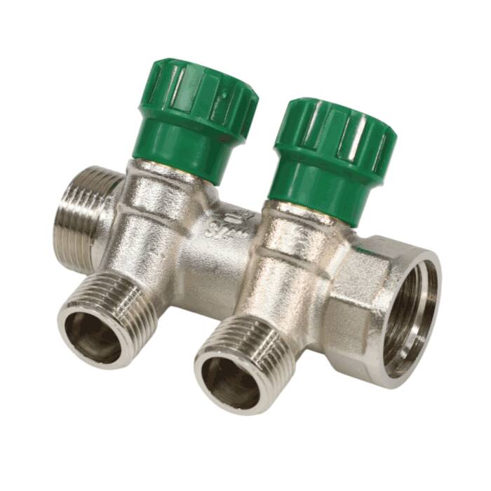 Коллектор лат клап рег 3/4″ м/р 2в 1/2″ ПУ н/р 36мм M210 SantechSystems